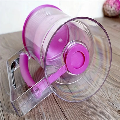 Handheld 900ml Batter Dispenser with Graduated Funnel - Perfect for Pancakes, Cupcakes, and Cakes (1 Piece)