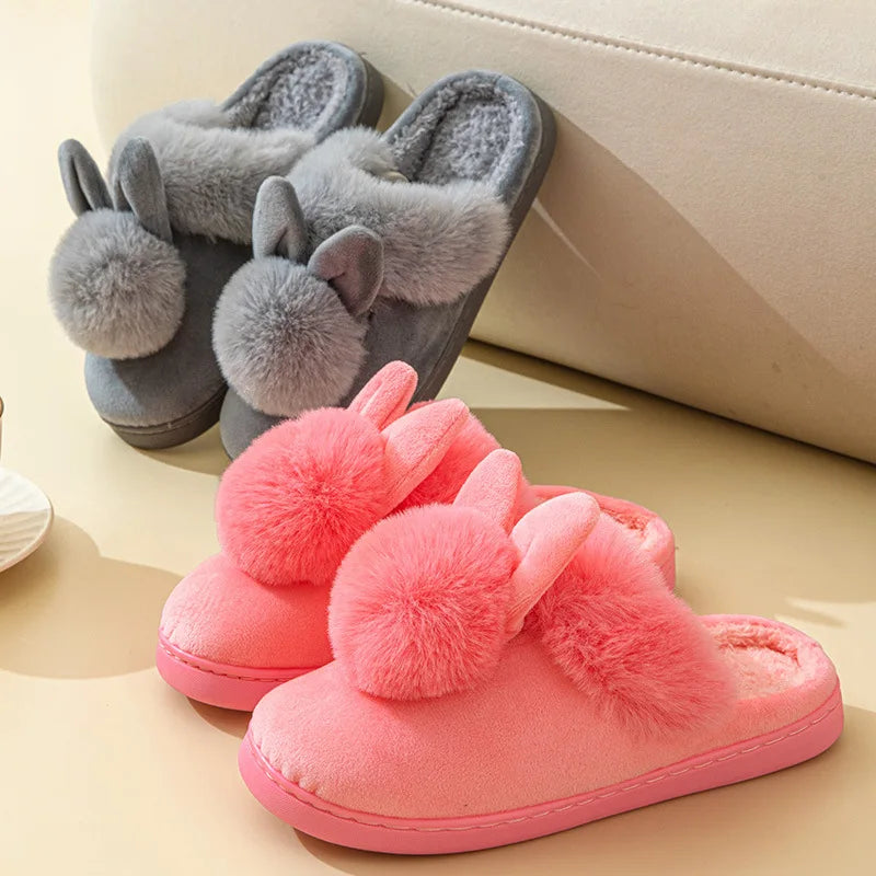 Litfun Women’s Fuzzy House Slippers – Plush Lined Anti-Skid Indoor Slides, Warm Winter Comfort Shoes