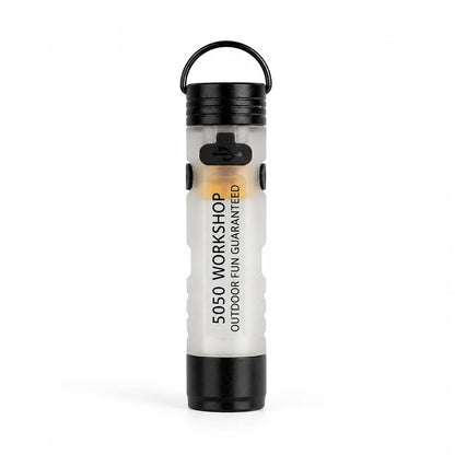 Mini 5050 Rechargeable LED Pocket Flashlight - Clip-On Hat Light and Portable Keychain Torch for Camping, Hiking, and Outdoor Use