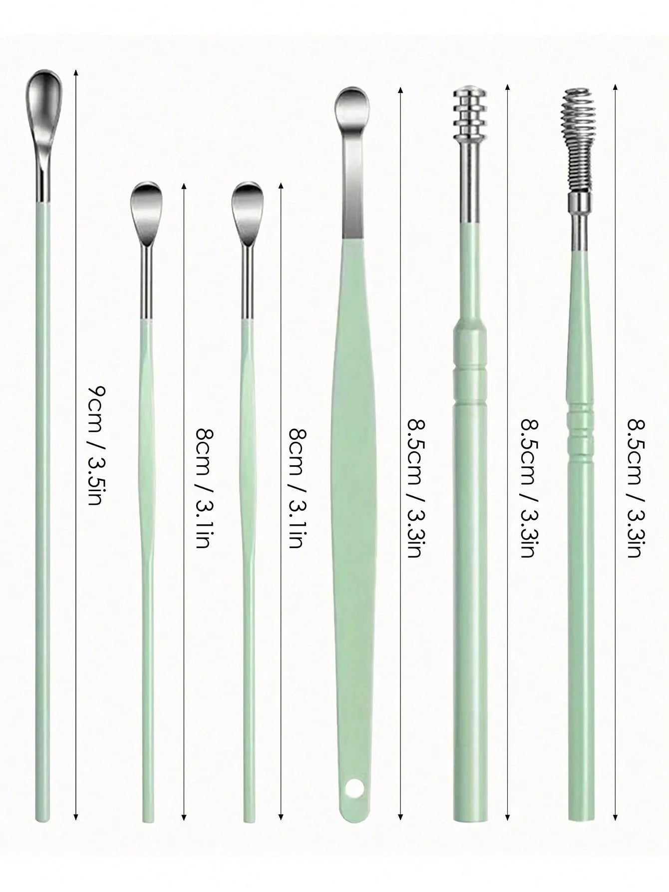 Stainless Steel Ear Cleaning Tool Kit – Ear Pick & Earwax Remover with Storage Bag