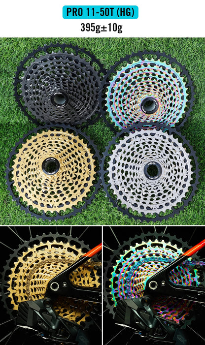 SPEDAO 12-Speed 10-50T Bicycle Cassette – 12V MTB Freewheel Sprocket for SX NX GX, XD & HG Compatible