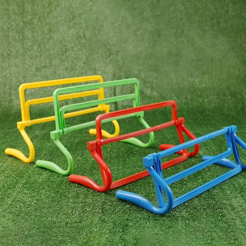 Football Training Equipment: Agility Ladder, Ring Cone, Cylinder Hurdles, Barriers Frame, Soccer Obstacle Rack, Pole - Logo Bar