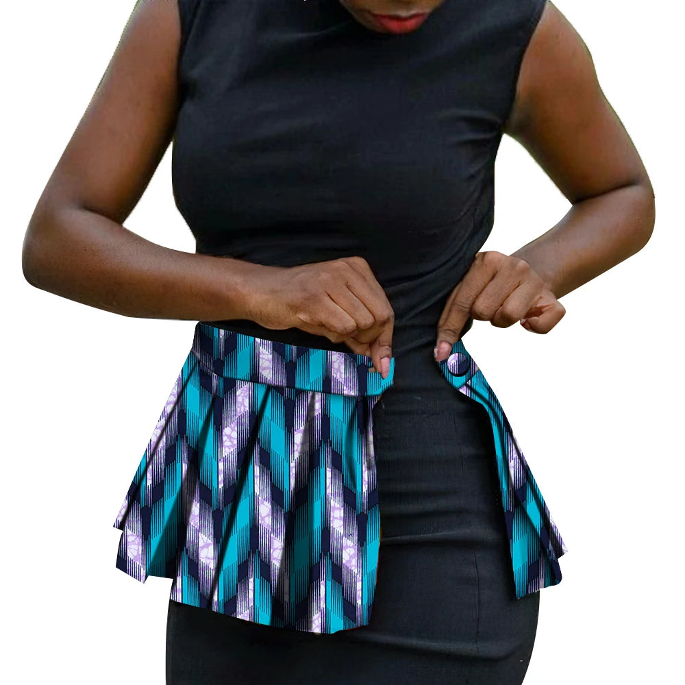 African Print Waist Corset Belt - Handmade Ankara Overlay Tie Belt for Women, Stylish Skirt & Dress Accessory