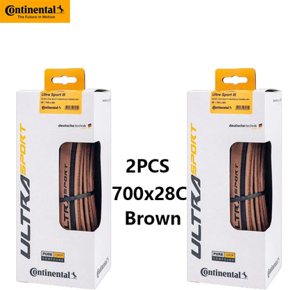 Continental Ultra Sport III Grand Sport Race Bike Tire – 700x23C/25C/28C Folding Road Bicycle Tyre