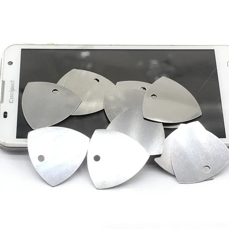 10/20/50PCS Metal Phone Opening Tools – Guitar Pick Pry Openers for iPhone, iPad, Tablet & PC Disassembly Repair Kit