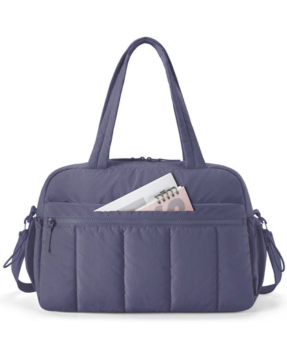 BAGSMART Travel Duffel Gym Bag for Women – Waterproof Carry-On Weekender with Wet Pocket & Cabin Luggage