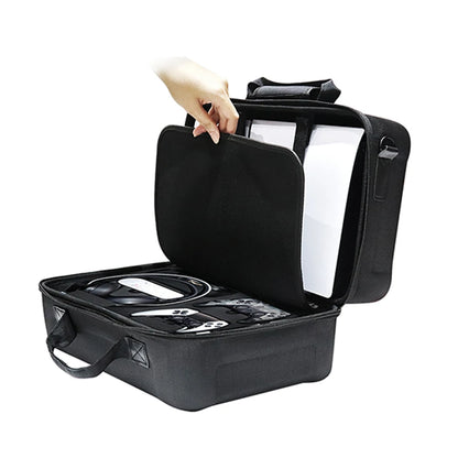 Shockproof Carrying Case for PS5 Slim – Portable Storage Bag Compatible with Digital & Optical Drive Editions and Accessories