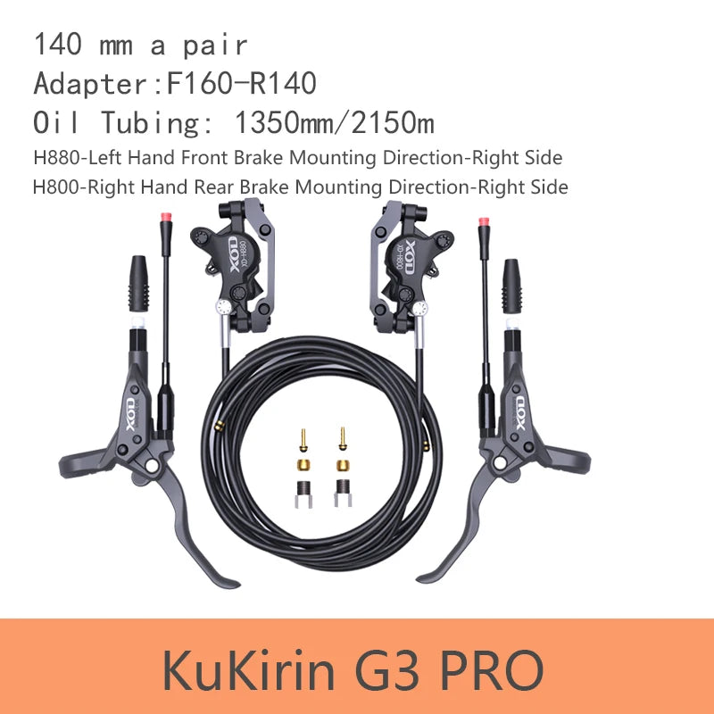 XOD H800/H880 Hydraulic Disc Brake - Hydraulic Oil Brake System for KUKIRIN G2 Master, G2 MAX and G2 Pro Electric Scooters
