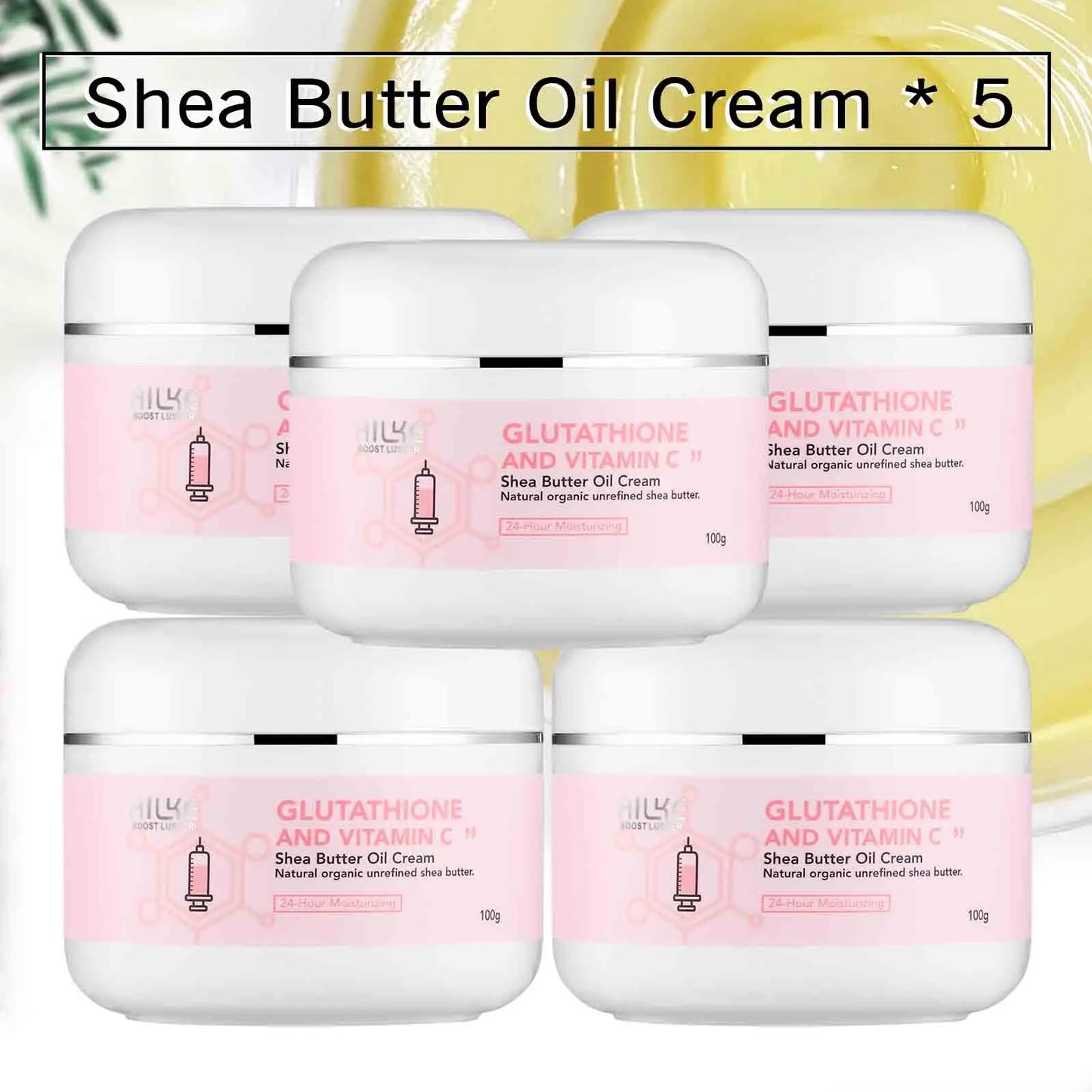 AILKE Face & Body Whitening Cream – Shea Butter Hydrating Moisturizer, Skin Lightening, Repair for Dry Cracked Skin & Deep Nourishing Care