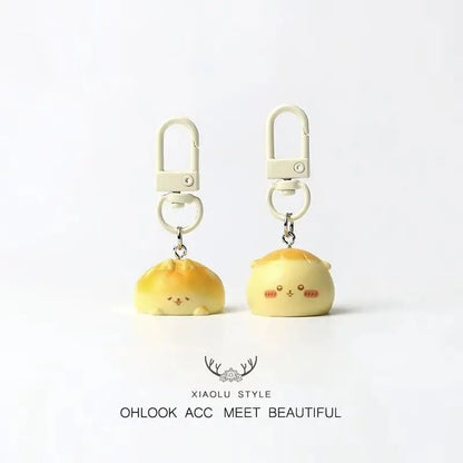 Chikawa Dessert Bread Keychain – Hachiware Usagi Rabbit Cute Foodie Backpack Pendant Accessory