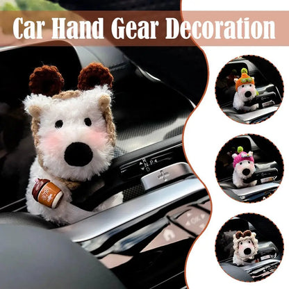 Cute Car Gear Shift Doll - Fun Dashboard, Rearview Mirror & Auto Decor Ornament