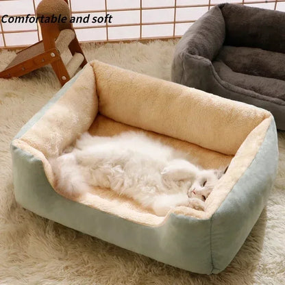 Pet Bed for Cats & Small Dogs — Cozy Cushion House Basket for Pets, Kitten & Puppy Accessories