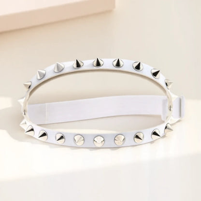 Punk Leather Garter Belt - Double Row Rivet Thigh Ring Body Chain Accessory for Women & Men