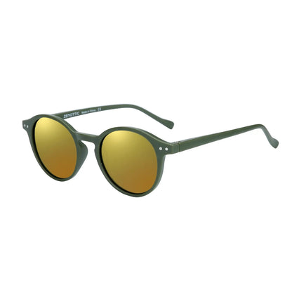 ZENOTTIC Retro Circular Polarized Sunglasses (S Size) – Vintage Small Round UV400 Goggles for Men & Women
