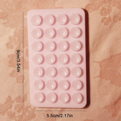 Silicone Suction Cup Phone Case Mount - Double-Sided Hands-Free Strong Holder for iPhone & Android Car Mirror Kitchen Bathroom Use