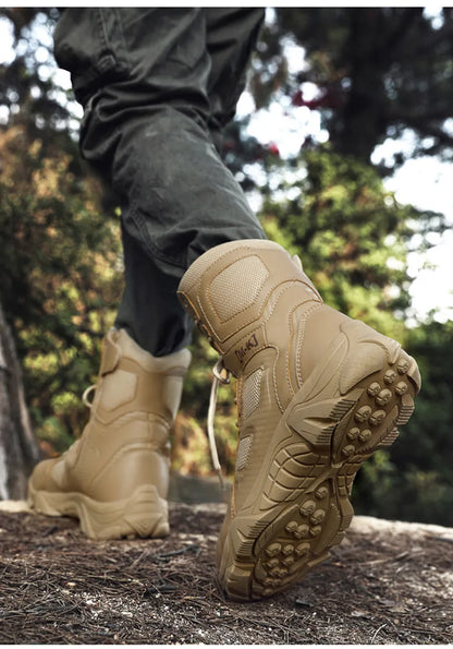 Outdoor Waterproof Safety Shoes – Steel Toe Cap Men's Work Boots, Anti-Smashing, Size 47
