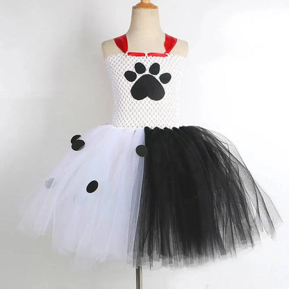Dalmatians Dog Tutu Dress - Cute Spotted Puppy Costume for Baby Girls & Kids