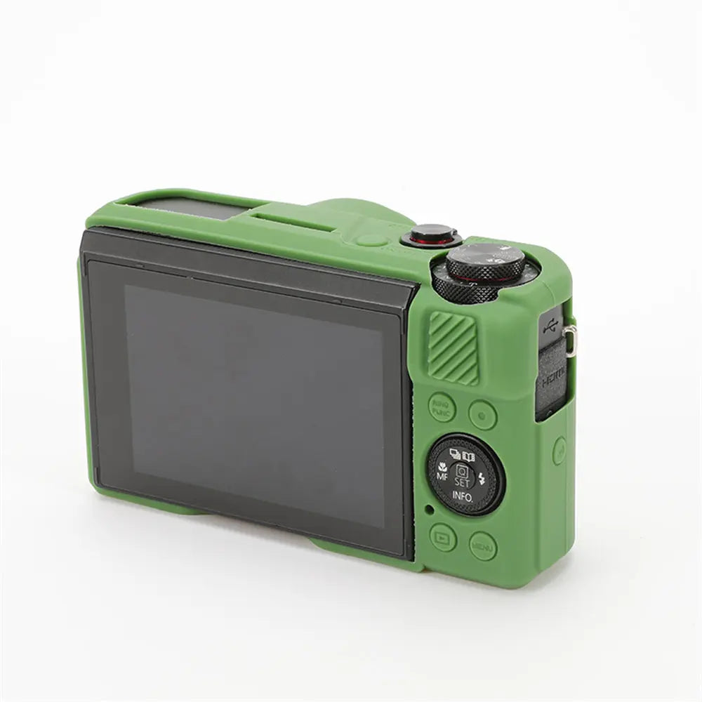 Canon G7X Silicone Camera Case - Soft Rubber Shockproof Body Cover with Lens Cap for G7X Mark II III G7XII G7X2 G7XIII G7X3