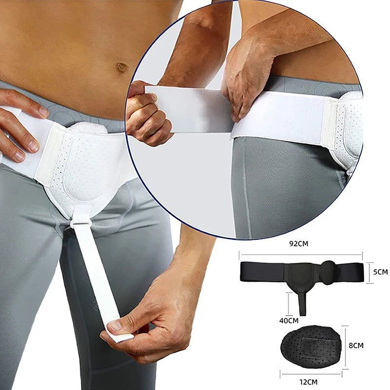 Adjustable Hernia Support Belt - Breathable Inguinal & Sports Hernia Truss