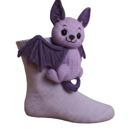 3D Knitted Animal Hug Socks - Cute Cozy Koala, Panda, Cat & Sloth Novelty Socks for Women