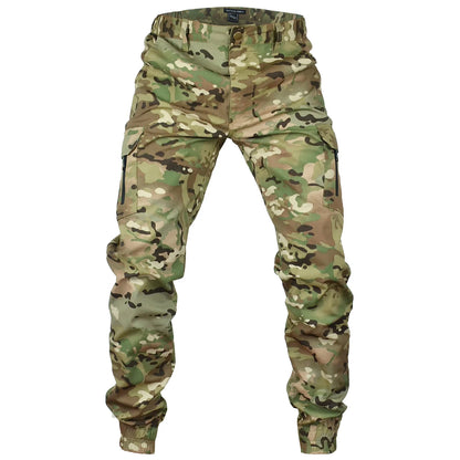 Men's Tactical Camouflage Joggers – Ripstop Cargo Pants for Outdoor Work and Hiking