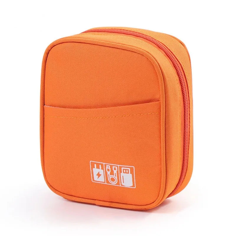 Travel Electronics Organizer Bag – Portable Cable & Wire Storage Case, All-in-One Accessories Carrying Pouch for Travel Use