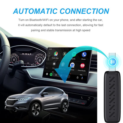 XUDA 2-in-1 Wireless CarPlay & Android Auto Adapter – Smart Plug & Play Dongle for Volvo, Benz, Cadillac, Jeep, Lexus, Buick, VW