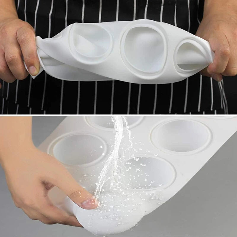 3D Sphere Silicone Mold — Ball-Shaped Mousse Cake, Chocolate Truffle & French Dessert Baking Tool