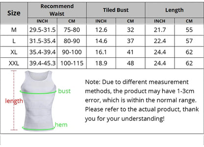 YBFDO Men's Slimming Body Shaper Compression Vest - Seamless Waist Trainer Tank Top for Weight Loss and Belly Control