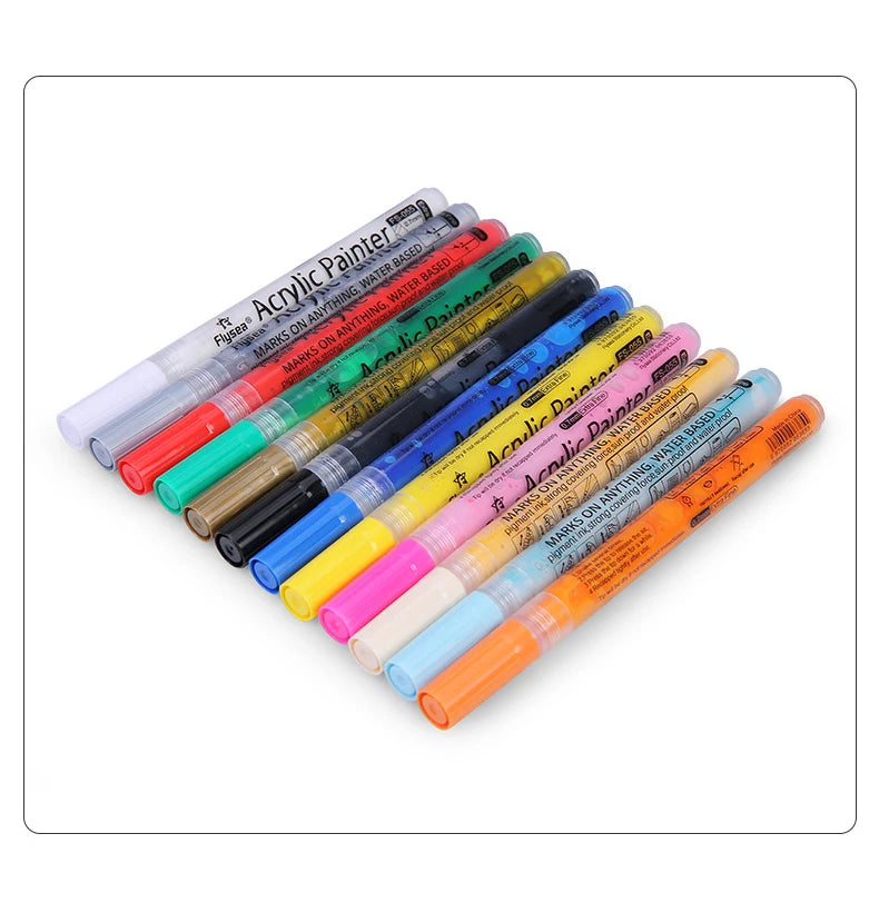 New Golf Club Color Changing Pen – Waterproof Acrylic Ink with Sunscreen & Covering Power, 12 Colors Gift for Golfers