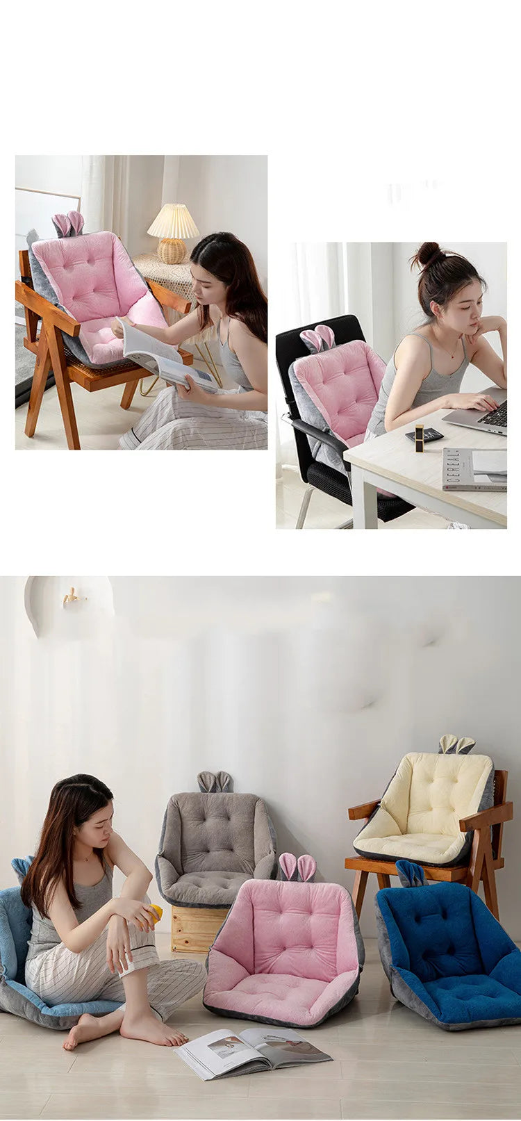 Soft Cartoon One-Piece Cushion – Super Soft Office & Car Seat Pillow for Students, Sedentary Comfort, Home Decor