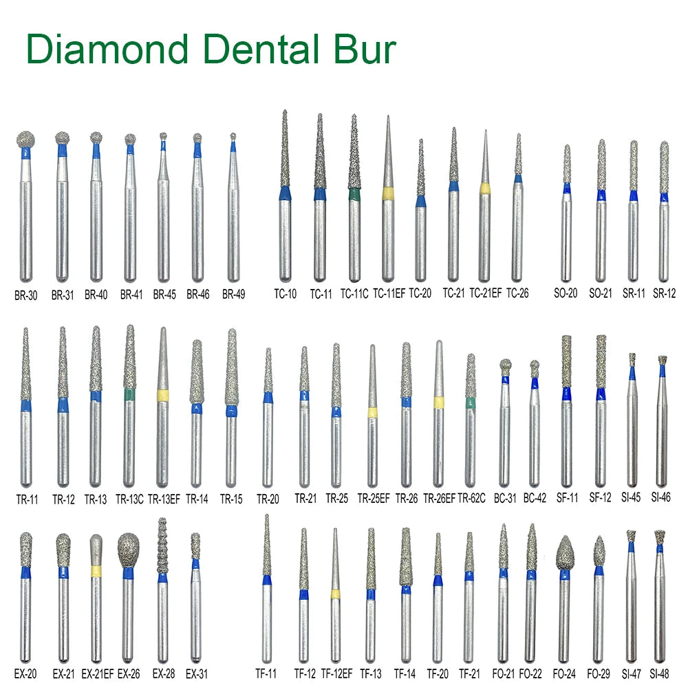 5pcs FG Dia 1.6mm Dental Drills – High-Speed Handpiece Diamond Burs for Teeth Whitening