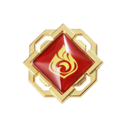 Genshin Impact Sumeru Vision Pins - Anime Character Element Badge Lapel Brooch Collectible Accessories