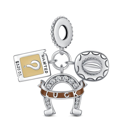 925 Sterling Silver Robot & Sea Turtle Charms Pendant — Moon Bead Bracelet Accessory, DIY Fashion Jewelry Gift for Women