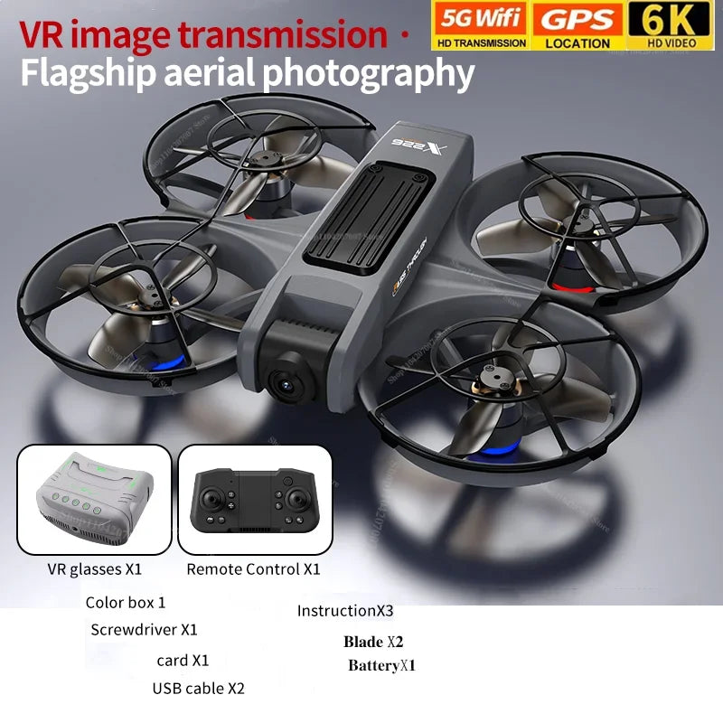 X266 Mini RC Drone – 8K HD Dual Camera, 6-Axis Headless Quadcopter with 360° Flip, Remote Control Helicopter Toy for Boys