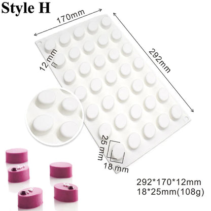 35-Cell Silicone Candy & Chocolate Mold — Jelly, Cake, Ice Cube & Dessert Baking Tool
