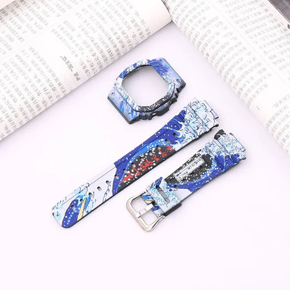 All-in-One Rubber Strap Case for G-Shock GA2100, GA2110, DW5600, 5610, GA-110 & BA-110 – High Quality Replacement Band & Bezel