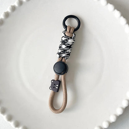 Fashion Braided Keyring Lanyard – Creative Anti-Lost Rope Strap for Keys, Phone Case & DIY Accessories