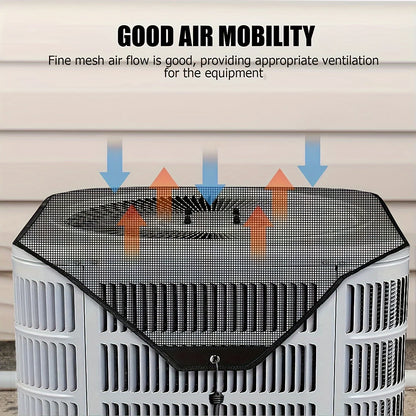 PVC Outdoor Air Conditioner Cover – Waterproof Breathable Mesh AC Unit Protector, Dust & Debris Protection Outdoor Accessory (1pc)