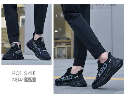 Men’s Casual Slip-On Sneakers – Lightweight Breathable Running, Walking, Training & Tennis Shoes