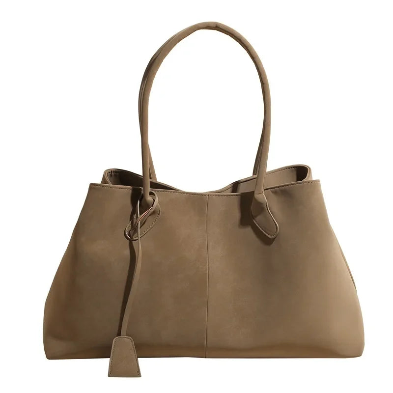 2025 Women’s Faux Suede Handbag – High-Quality, Versatile Large Capacity Shoulder Bag