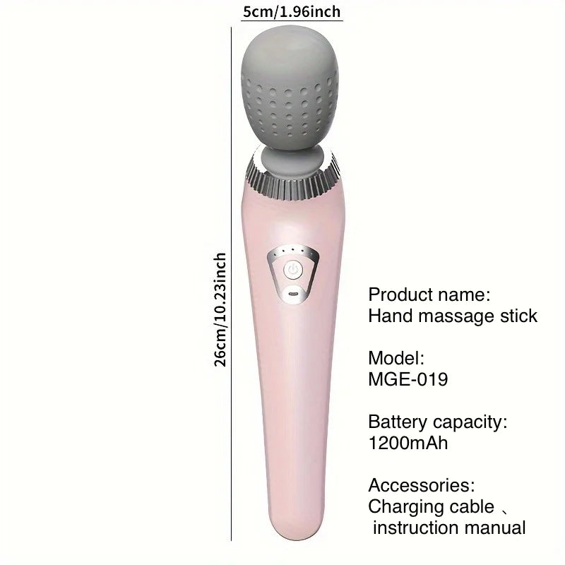 Portable Handheld USB Rechargeable Massage Gun – Multifunctional Full Body Massager for Neck, Back, Legs & Waist