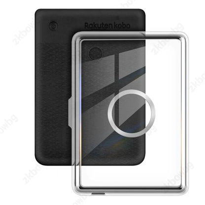 Transparent Acrylic Back Case for Kobo Clara & Clara Colour 6" – Magnetic Rotating eReader Cover