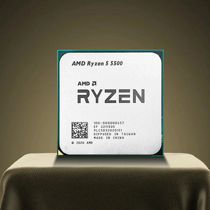 AMD Ryzen 5 5500 CPU Processor - 6-Core, 12-Thread, 3.6GHz, 16MB L3 Cache, 7NM, Socket AM4 (No Fan)