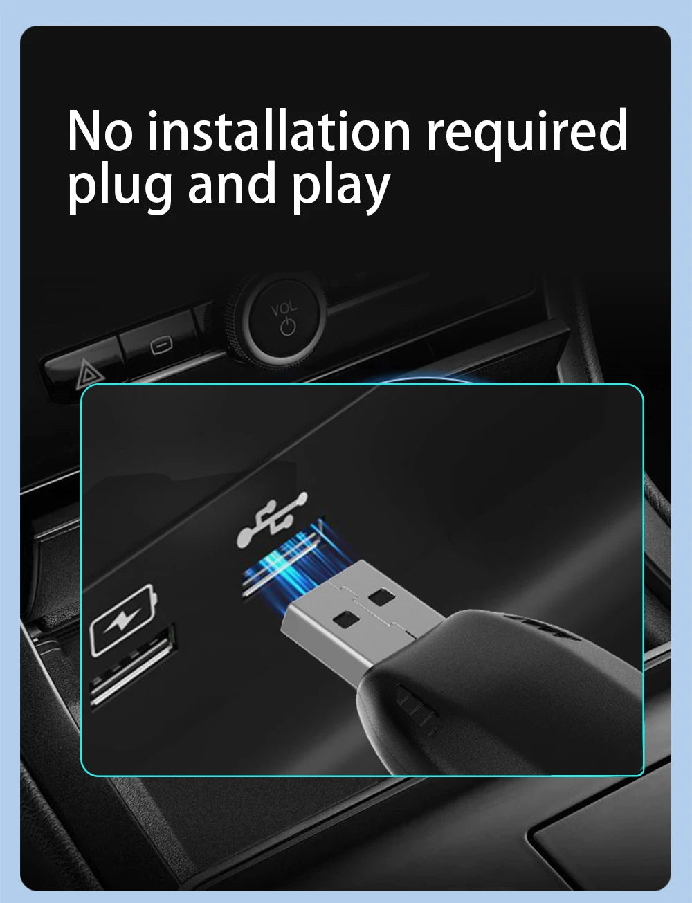 Acodo Wired to Wireless CarPlay Dongle – Android Auto Adapter, Fast WiFi, USB Type-C Plug & Play