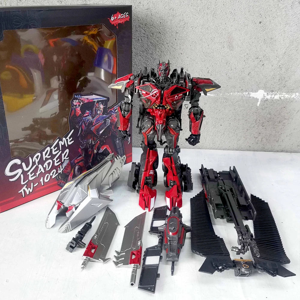 BAIWEI TW1024 Sentinel Prime Transformation Toy – Fire Engine Robot Action Figure Autobot Model TW1025