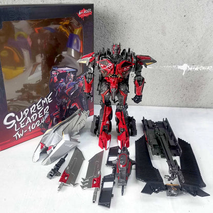 BAIWEI TW1024 Sentinel Prime Transformation Toy – Fire Engine Robot Action Figure Autobot Model TW1025