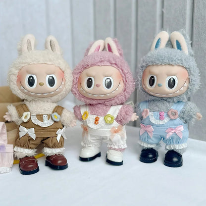 LABUBU Leather Shoes for 17cm Cotton Dolls – Casual Sports Boots DIY Doll Accessories
