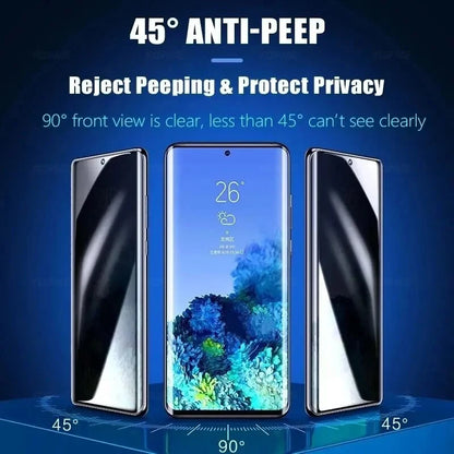 Privacy Anti-Spy Hydrogel Screen Protector – Soft Film for Samsung Galaxy S25/S24/S23/S22/S21/S20 & Note 10/20 Ultra