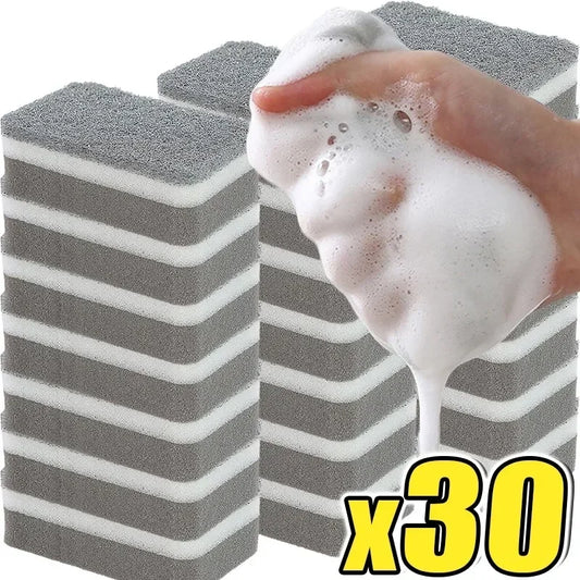 Magic 3-Layer Cleaning Sponges - Reusable Kitchen Scrubbing Pads for Pots, Pans & Dishwashing
